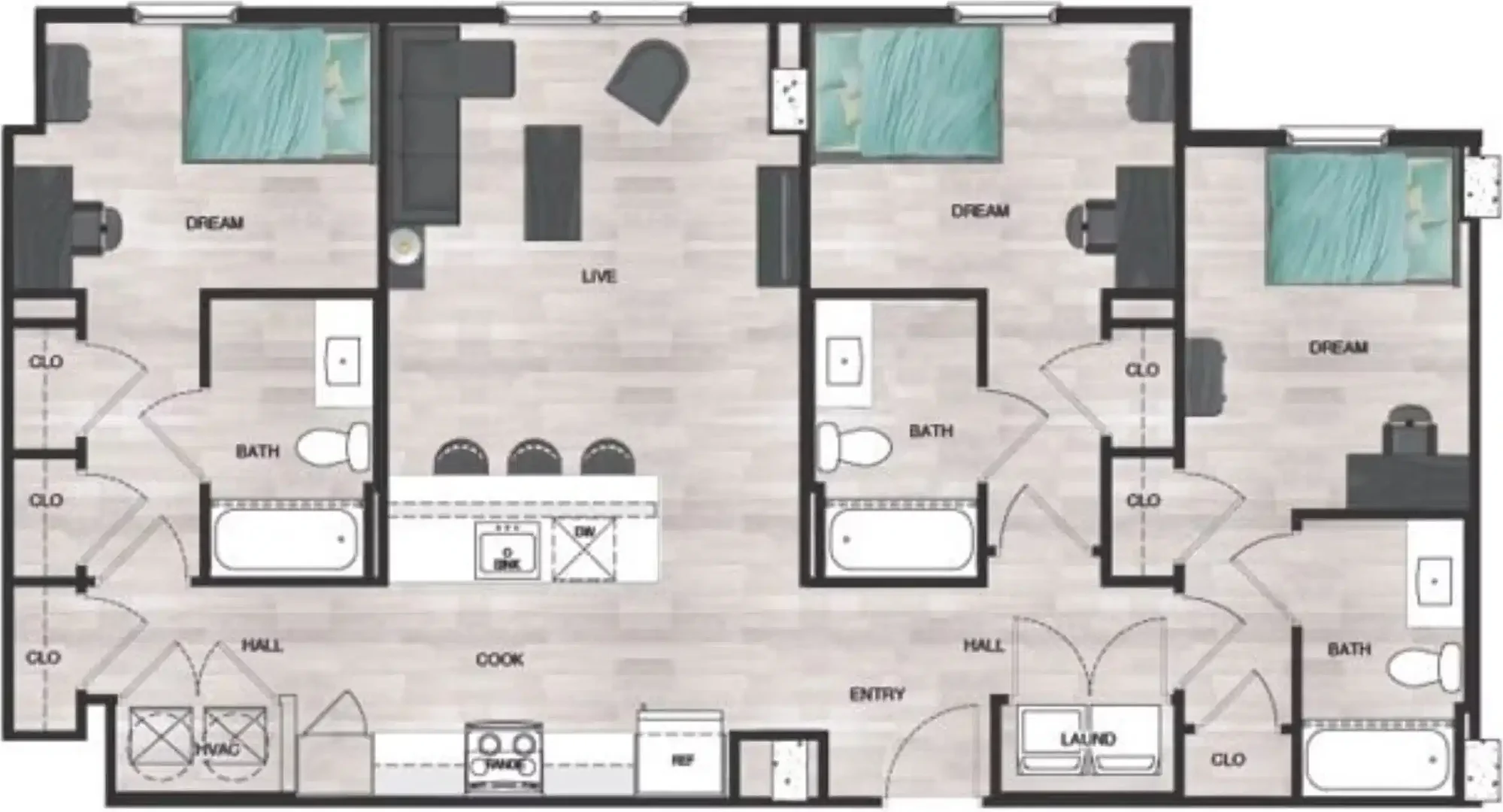 Economical student room with convenient location in 