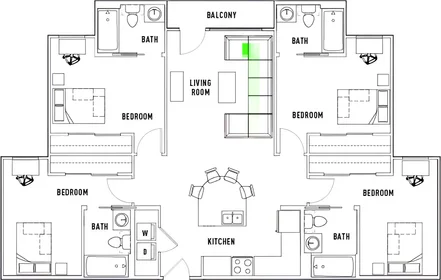 Privatzimmer in der Mac Davis Lane, bild 1 von 10
