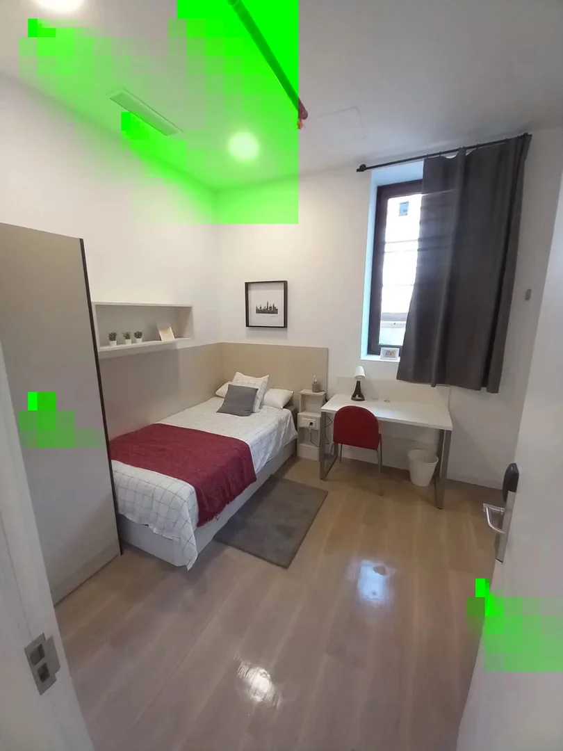 Habitación estudiantil amplia y cómoda en 