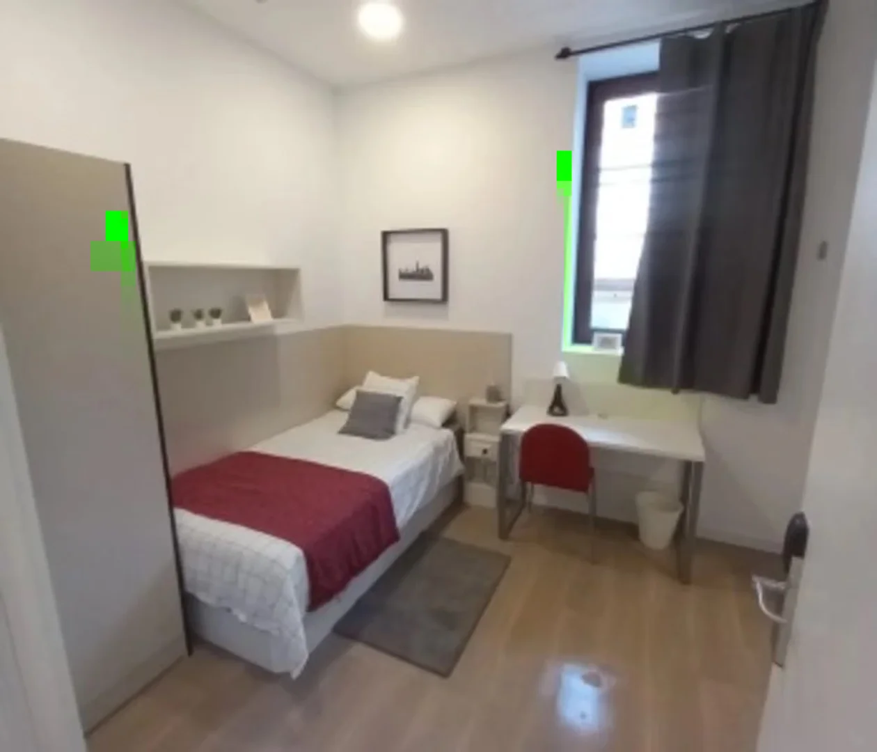 Bright and airy student room with easy university access in