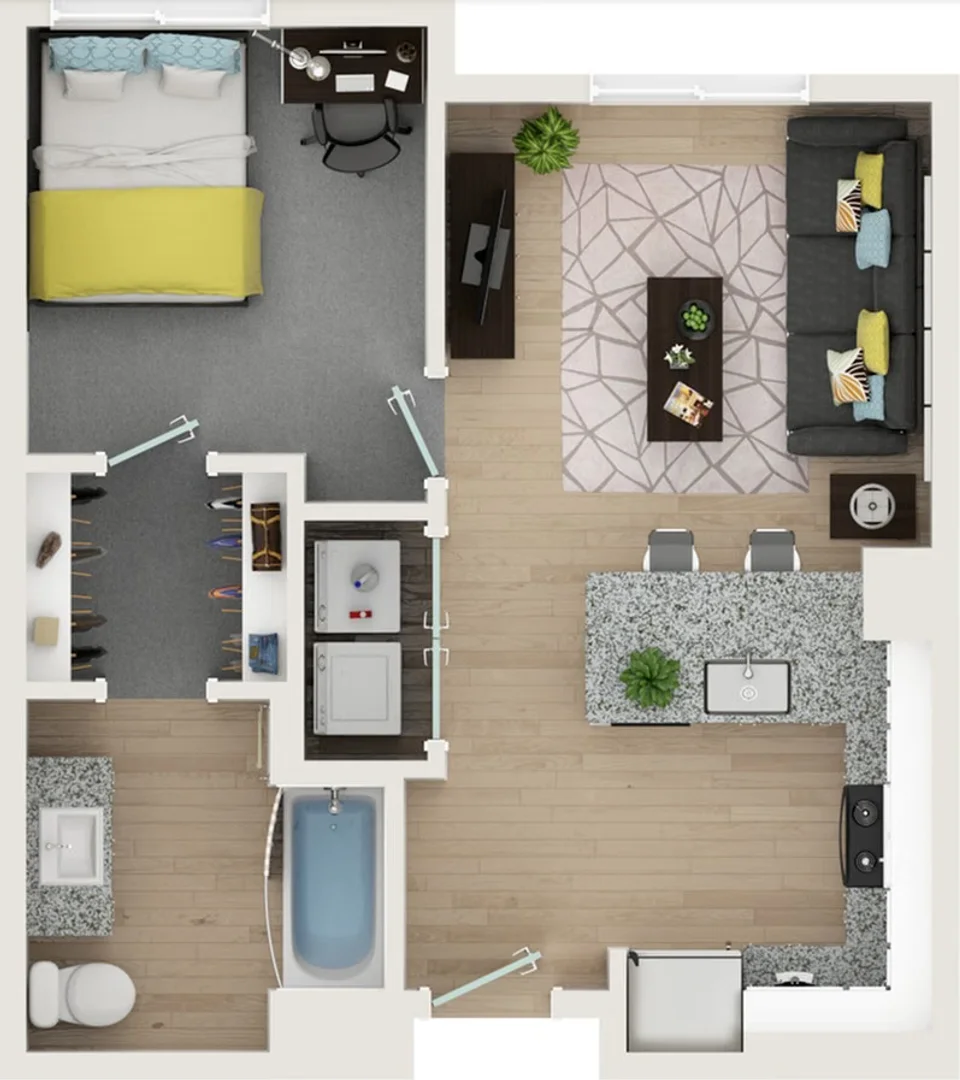 Quarto de estudante funcional perfeito para estudar em 
