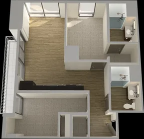 Chambre à louer avec lit double {area}