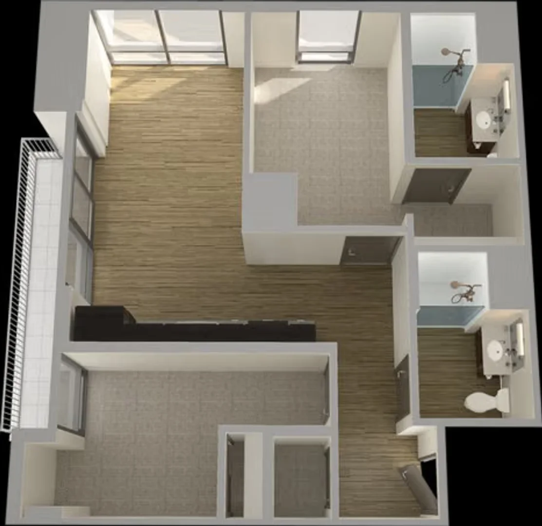 Chambre à louer dans un appartement d'étudiant à , entièrement meublée