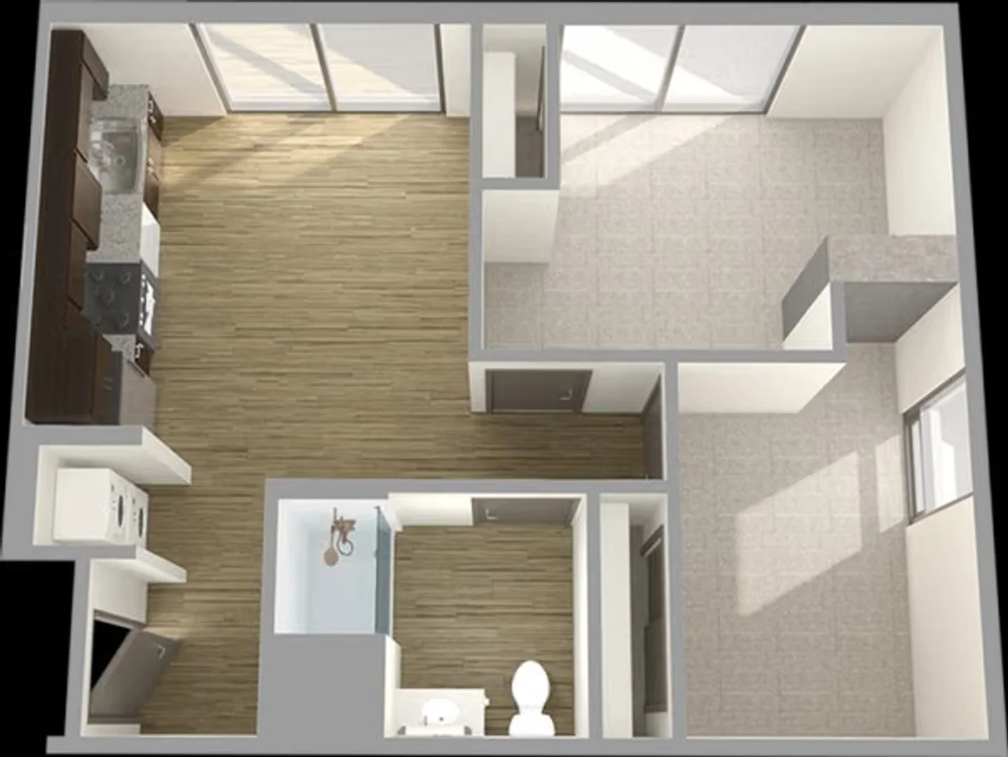 Chambre d'étudiant confortable et spacieuse dans 