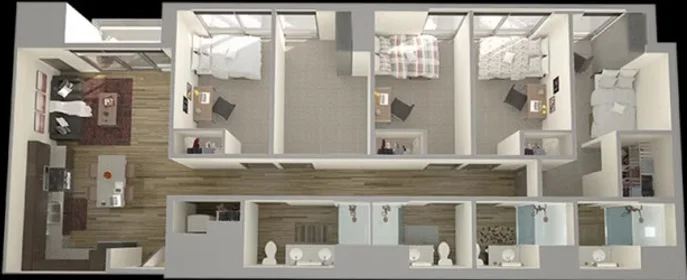 Quarto privado em South Forest Avenue, imagem 1 de 10