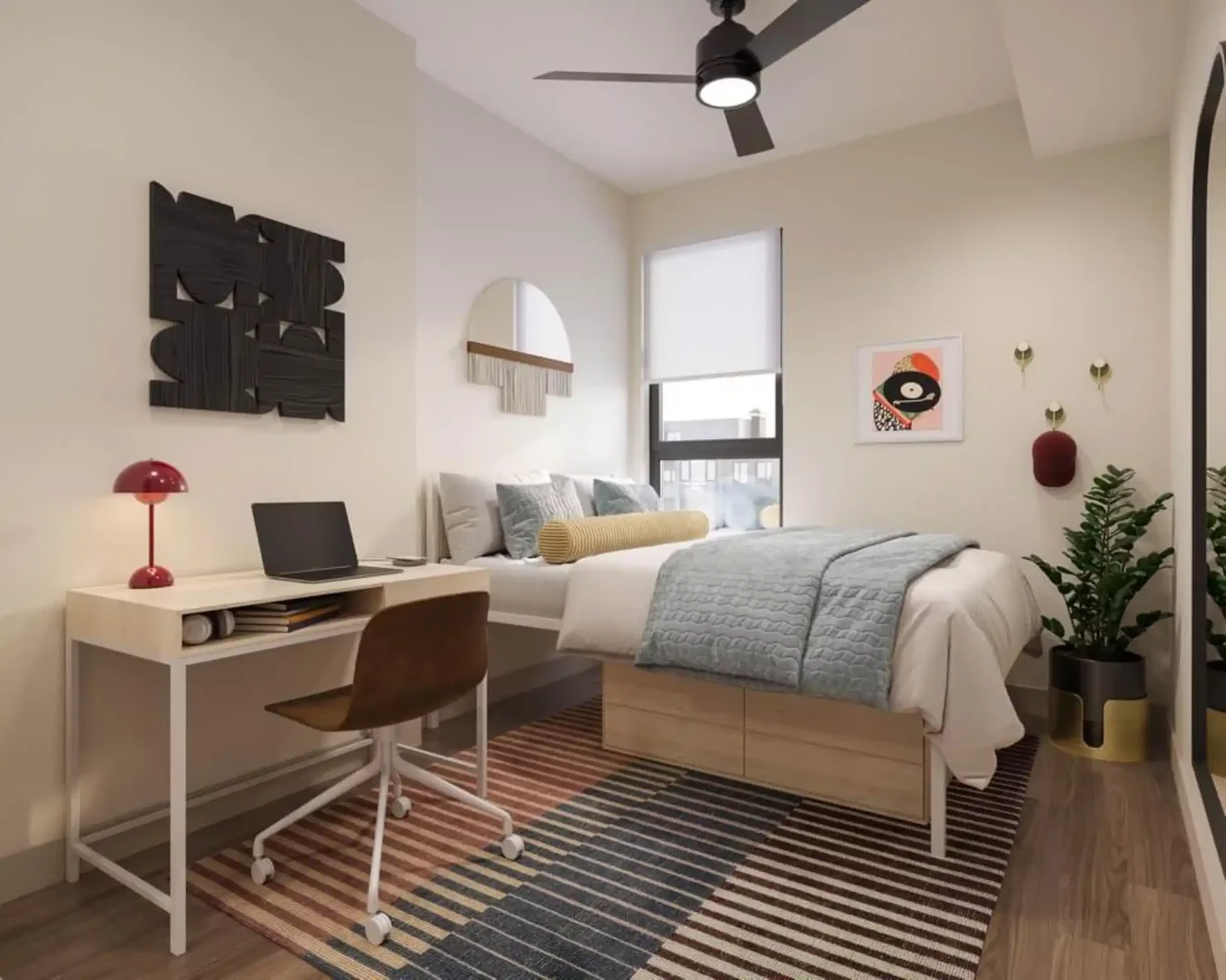 Chambre d'étudiant économique avec emplacement pratique dans 