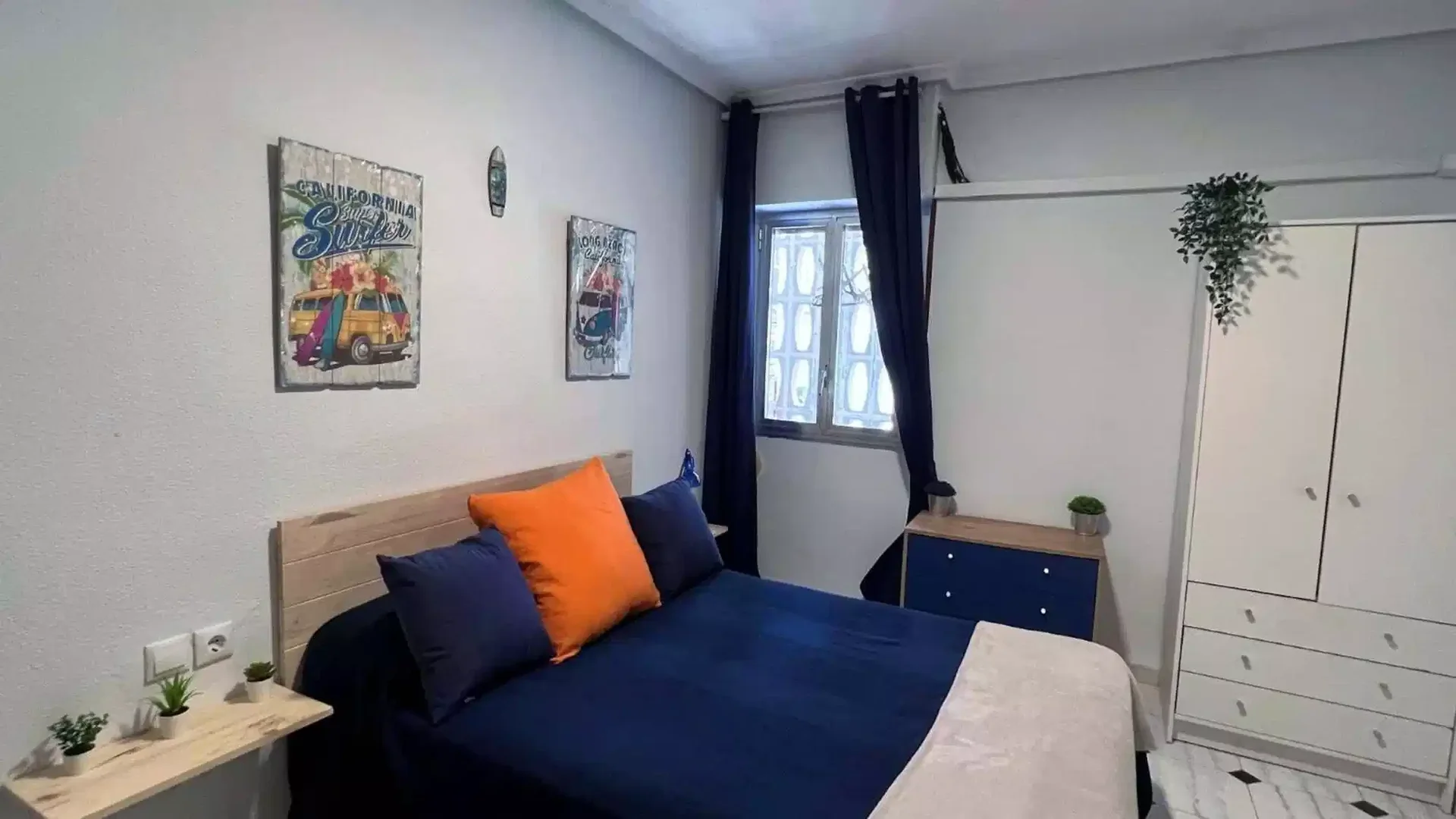 Habitación asequible para estudiantes con buena iluminación en 