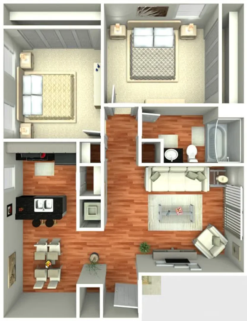 Quarto amigo do estudante em  com comodidades modernas