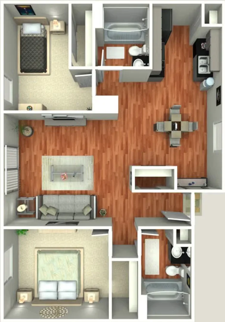 Habitación para estudiantes en  con modernas comodidades