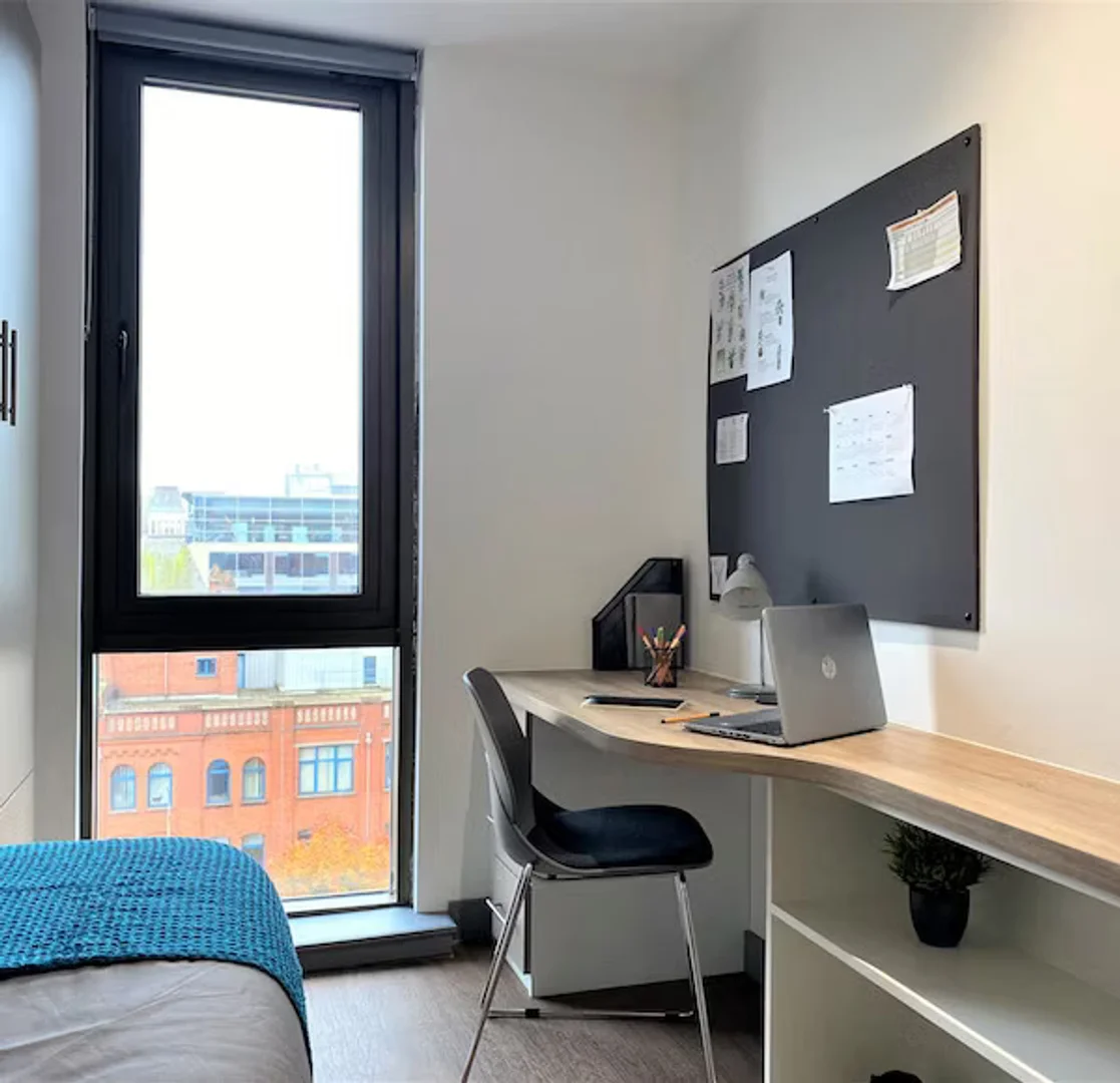 Functional student room perfect for studying in 