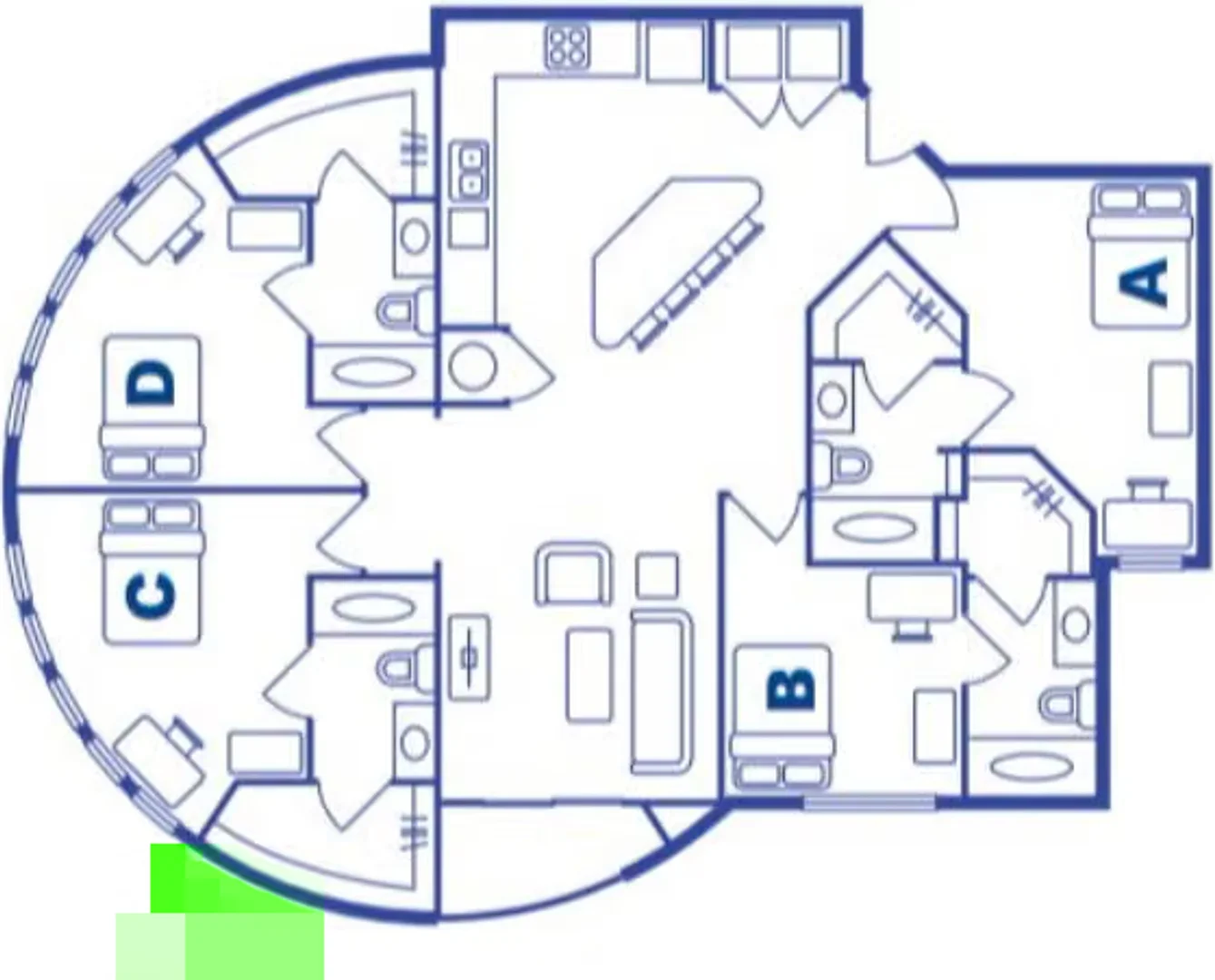 Studentenfreundliches Zimmer in  mit modernen Annehmlichkeiten