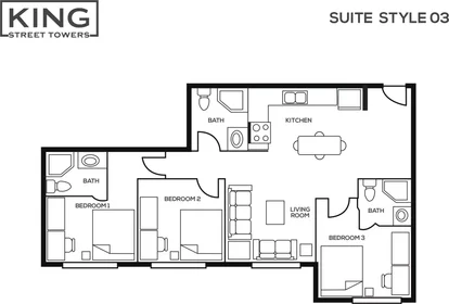 Habitación privada en King Street North, imagen 1 de 10