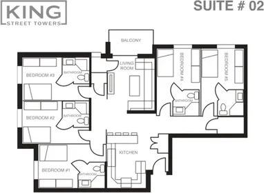 Chambre privée à King Street North, image 1 de 10