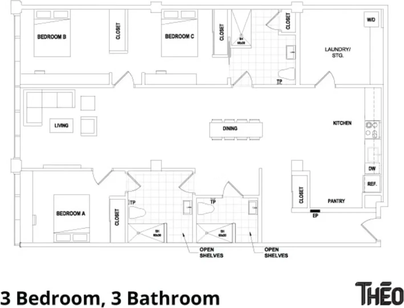 Habitación para estudiantes en  con área de estudio y facilidades compartidas