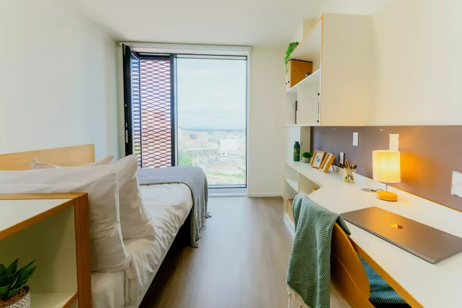 Affordable room for students with ample lighting in