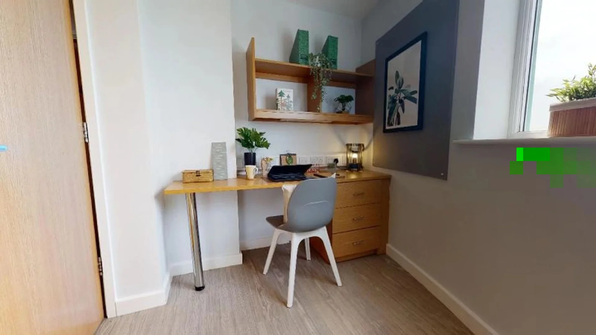Chambre conviviale pour les étudiants dans  avec des équipements modernes
