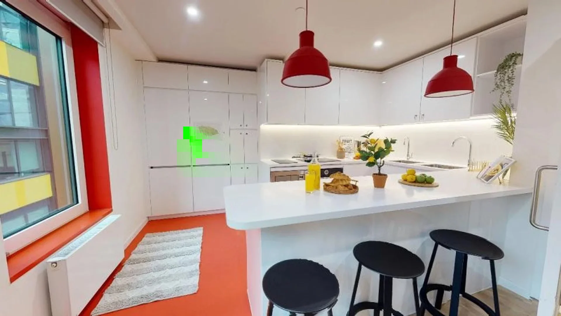 Quarto amigo do estudante em  com comodidades modernas