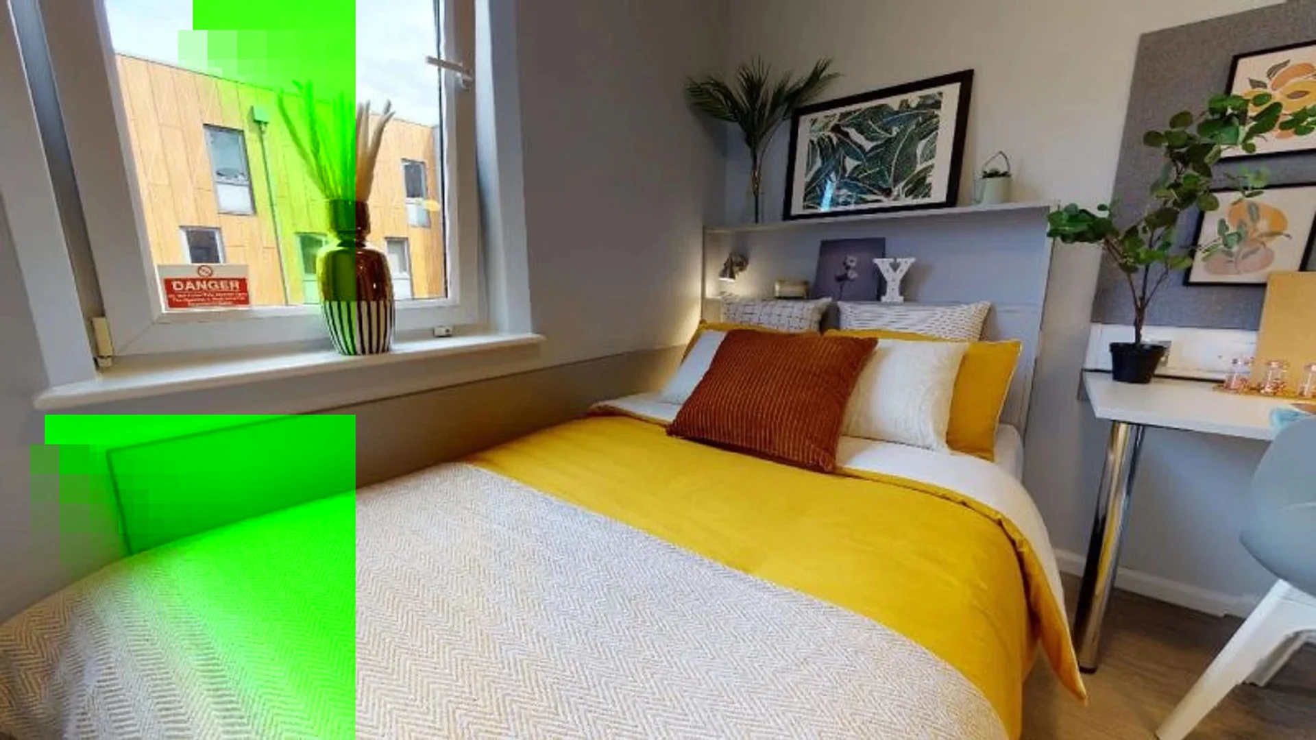 Quarto amigo do estudante em  com comodidades modernas