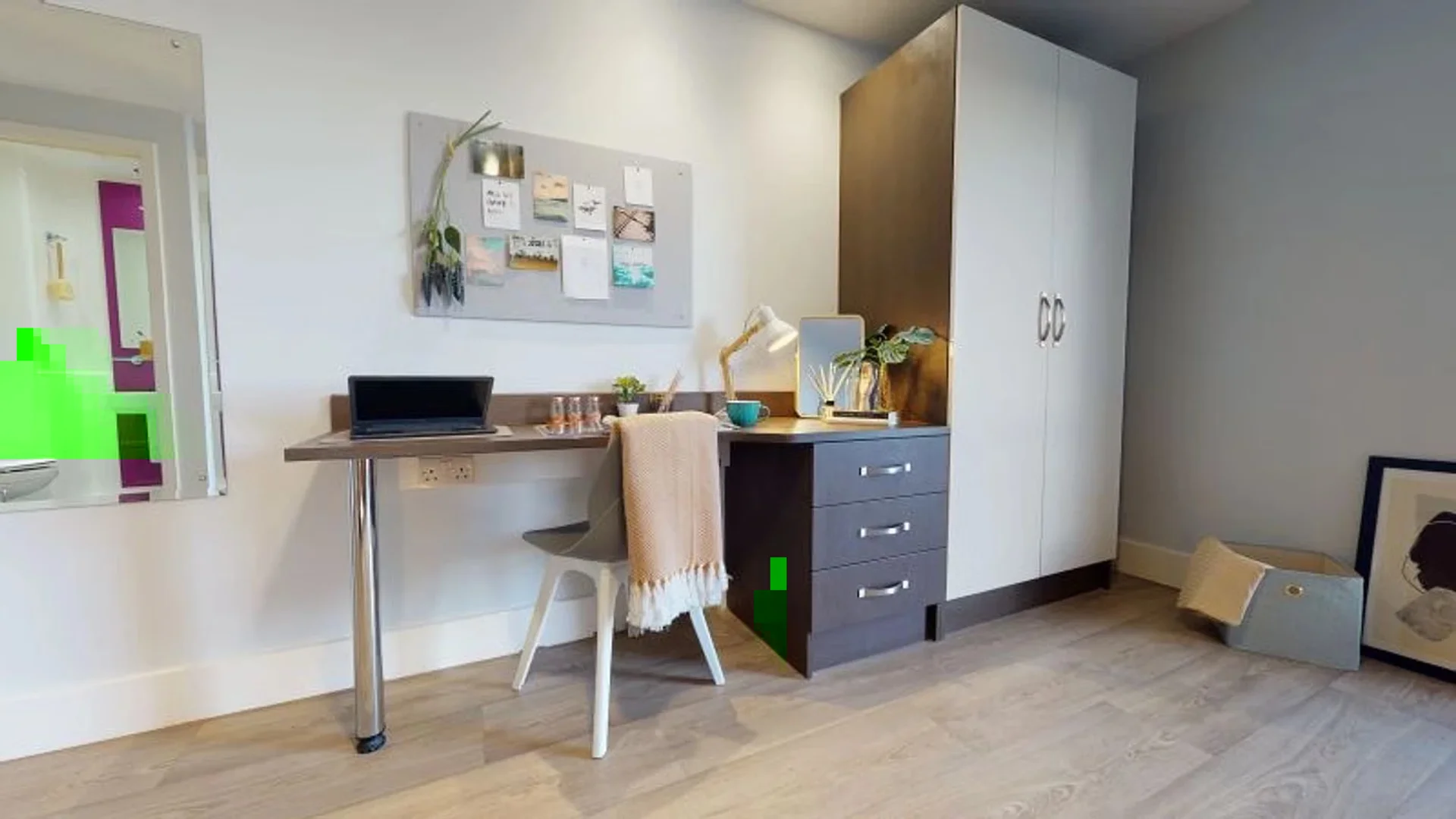 Quarto amigo do estudante em  com comodidades modernas