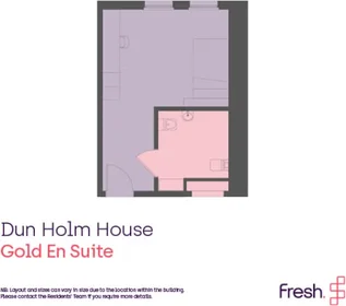 Private room at Dun Holm House - Student Accommodation Durham, image 5 of 31
