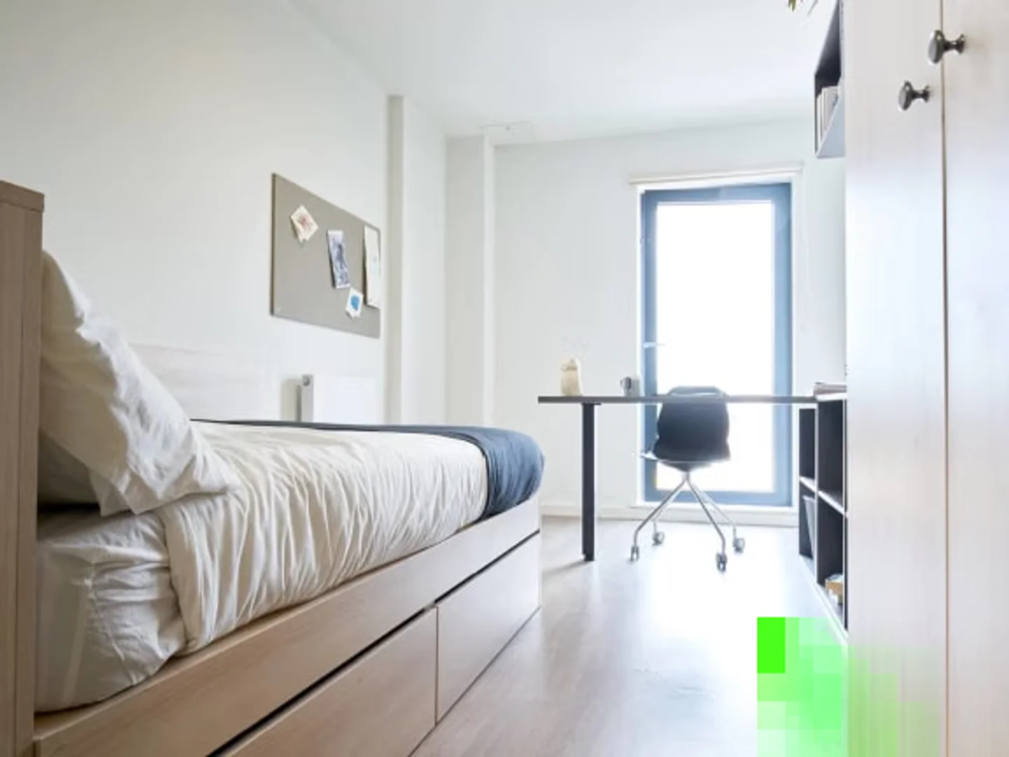 Affordable room for students with ample lighting in