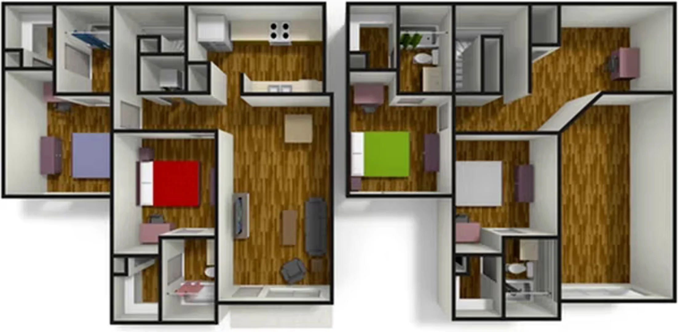 Comfortable and spacious student room in 