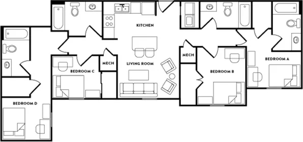 Stanza privata in Lincoln Way, immagine 9 di 49