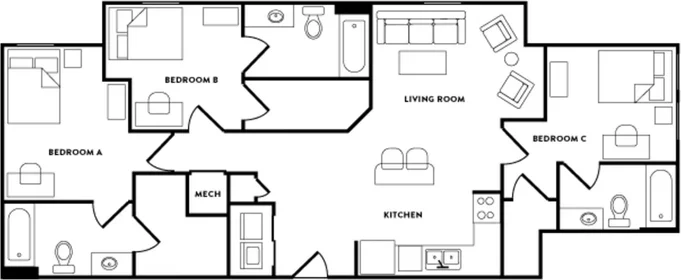 Privatzimmer in der Lincoln Way, bild 1 von 10