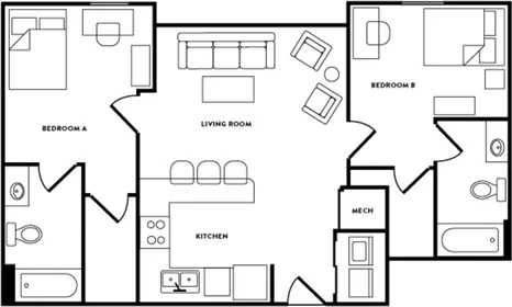 Chambre privée à Lincoln Way, image 1 de 10