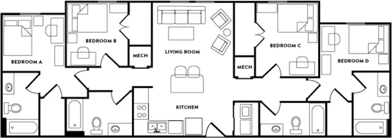 Stanza privata in Lincoln Way, immagine 14 di 49