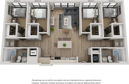 Stanza privata in East Orange Street, immagine 11 di 44