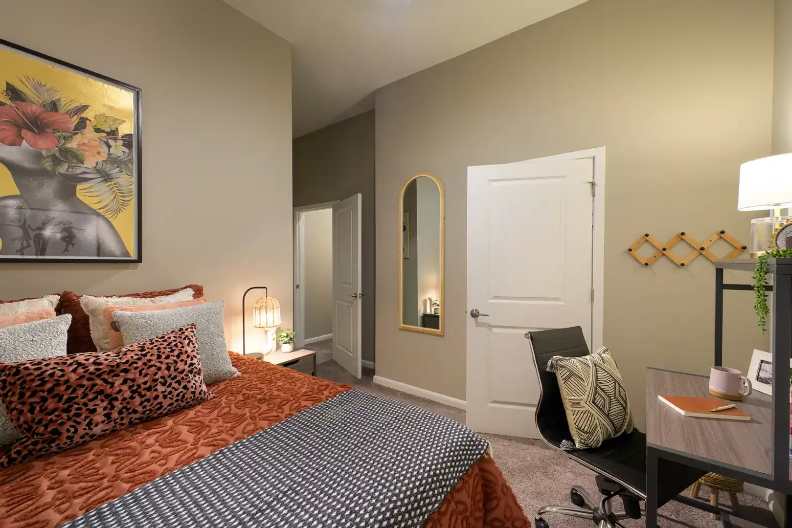 Chambre d'étudiant confortable et spacieuse dans 