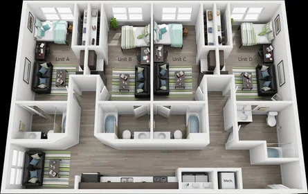 Stanza privata in East Green Street, immagine 2 di 49