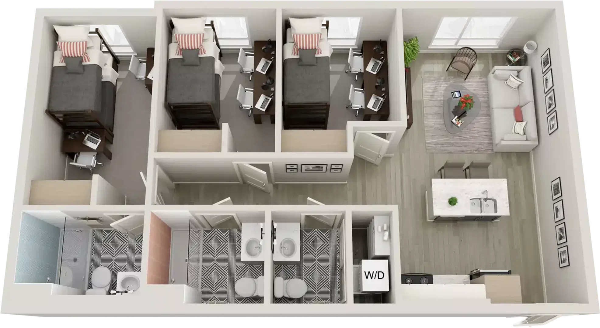 Budget-friendly student room close to campus in 