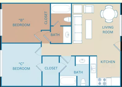Chambre privée à El Colegio Road, image 1 de 20
