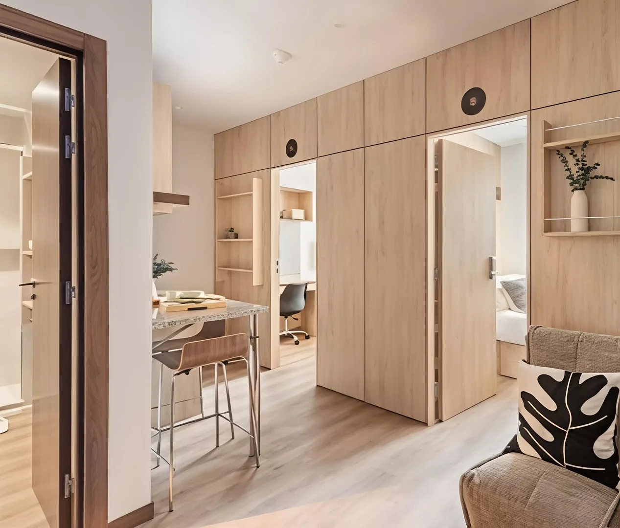 Habitación estudiantil económica con ubicación conveniente en