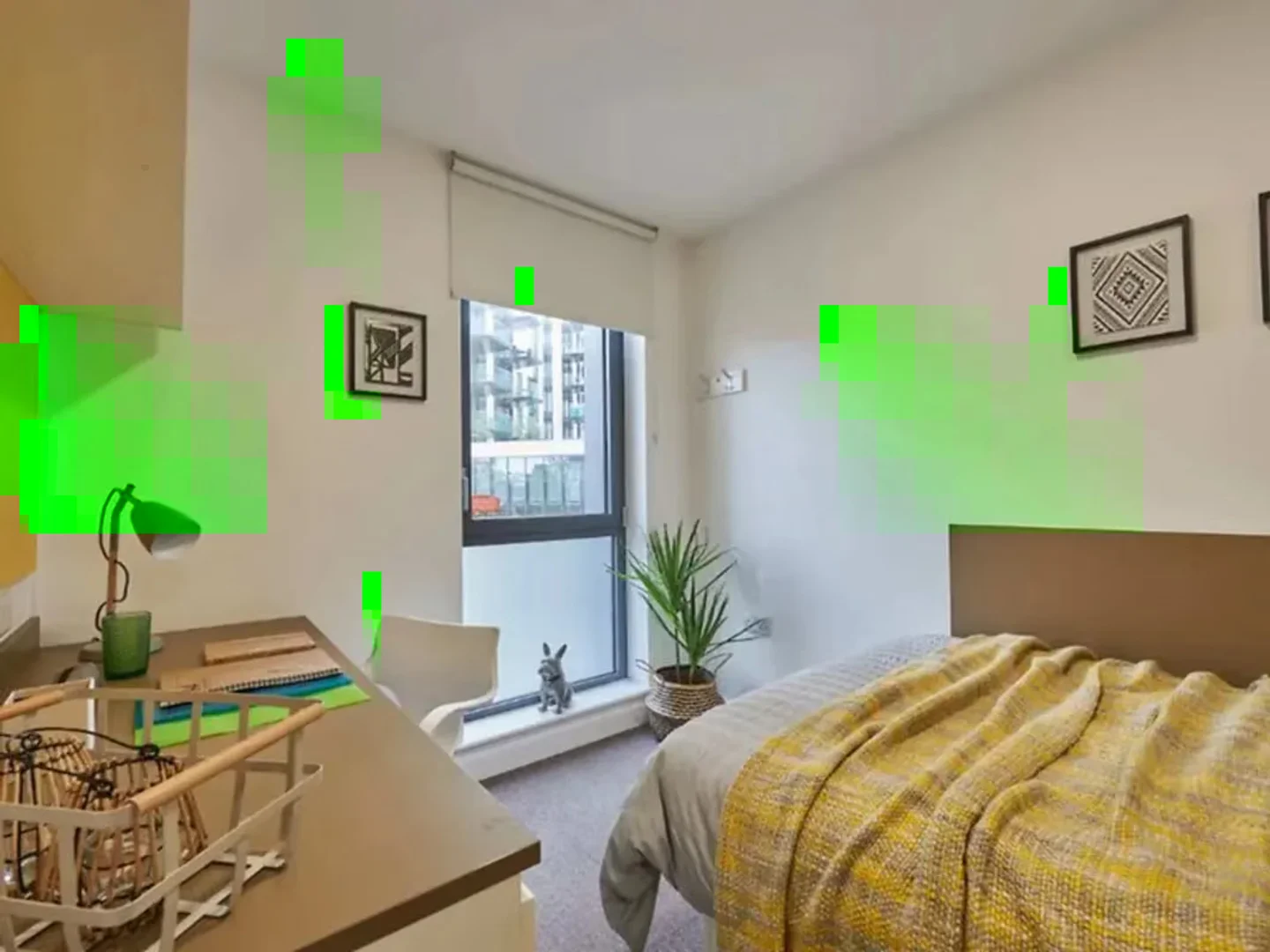 Funktionelles Studentenzimmer perfekt zum Studieren in