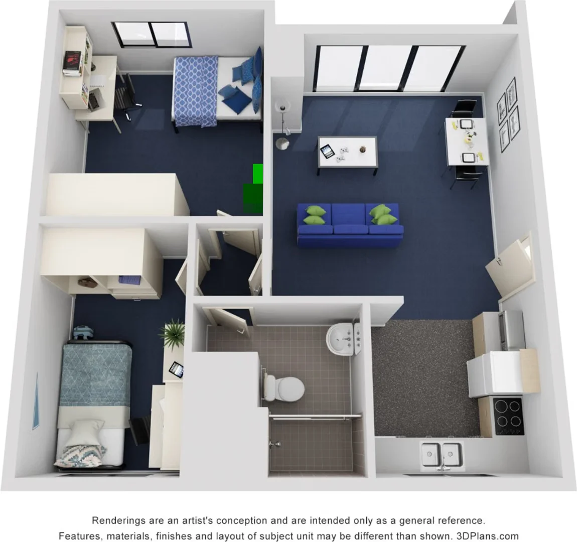 Studentenfreundliches Zimmer in mit modernen Annehmlichkeiten