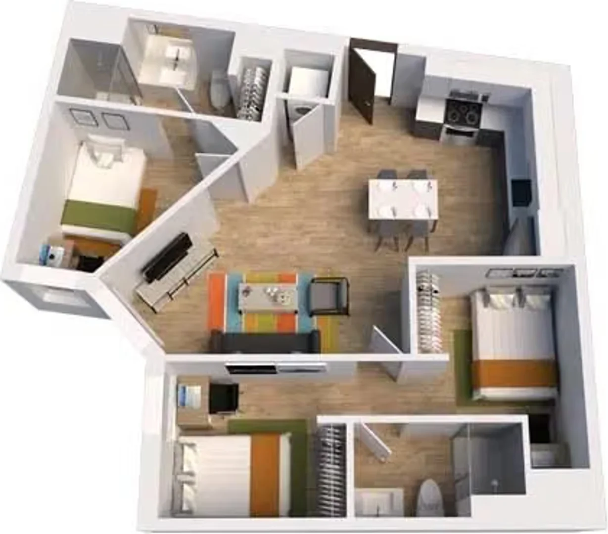 Habitación estudiantil económica con ubicación conveniente en 