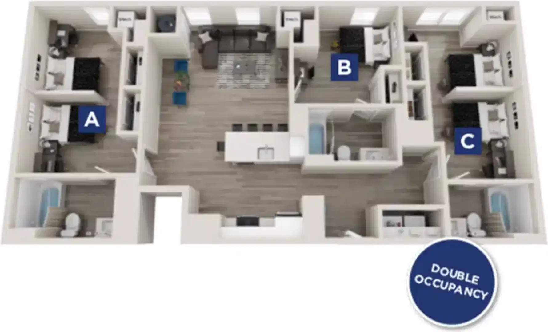 Studentenfreundliches Zimmer in  mit modernen Annehmlichkeiten