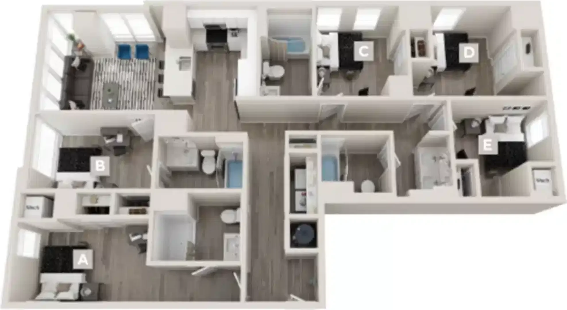 Bright and airy student room with easy university access in 