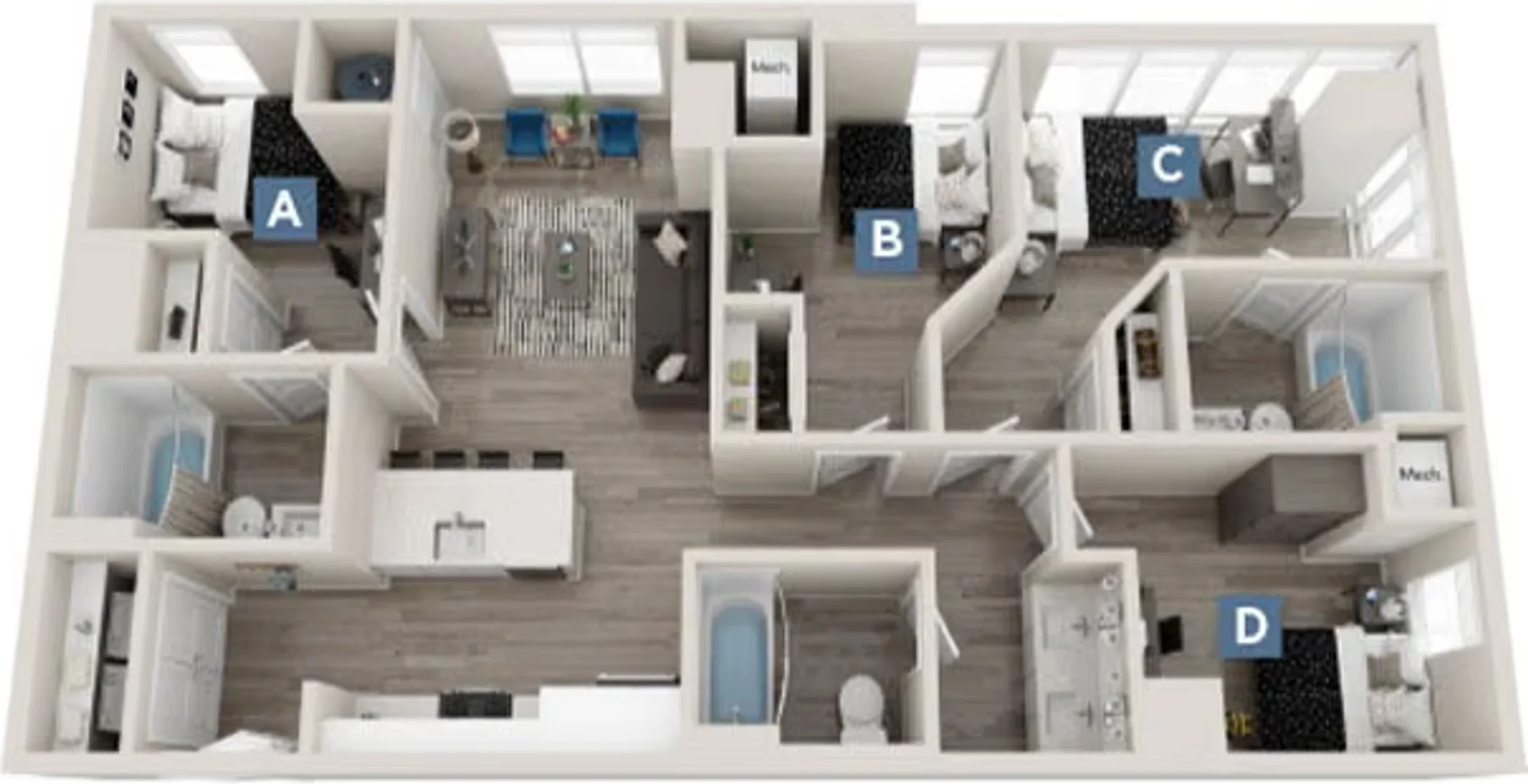 Economical student room with convenient location in 