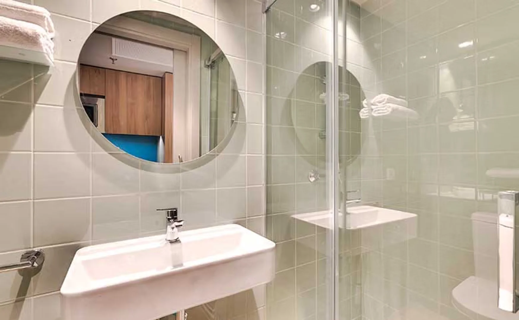 Affordable studio apartment with essential features in 