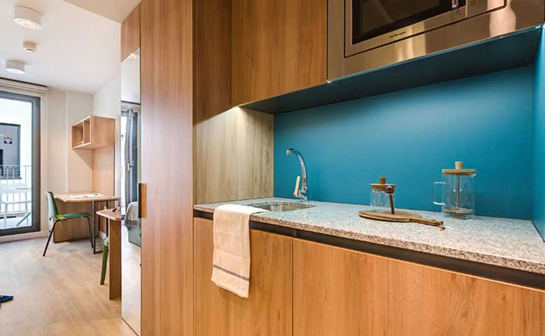 Chic studio apartment near campus in 