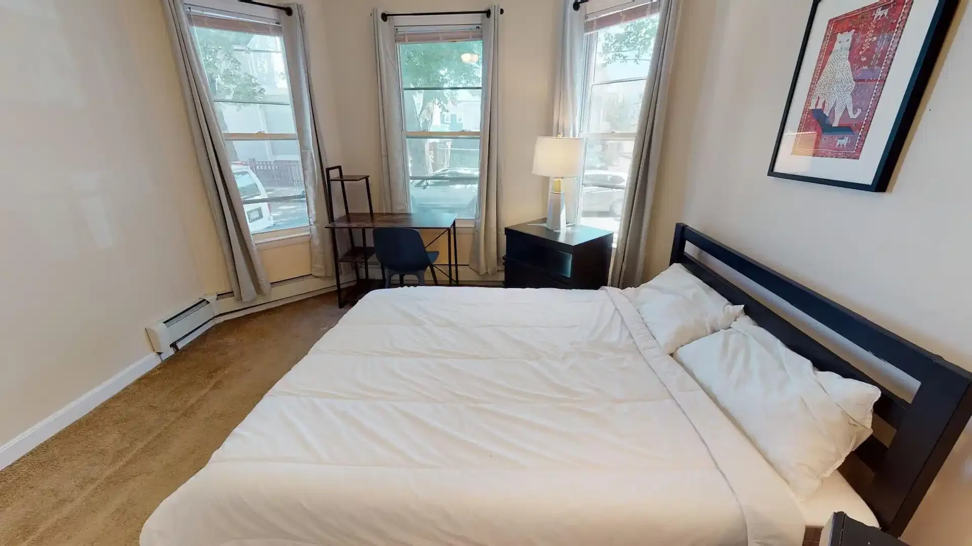 Affordable room for students with ample lighting in