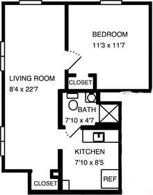 Chambre privée à Walnut Avenue, image 1 de 10