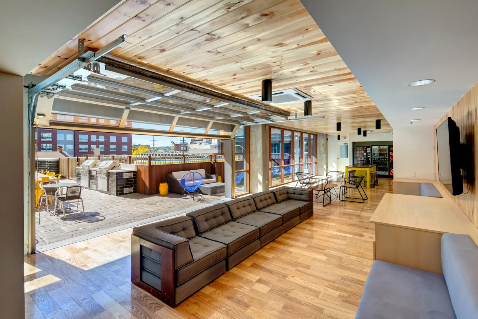 Student room in  with study area and shared facilities