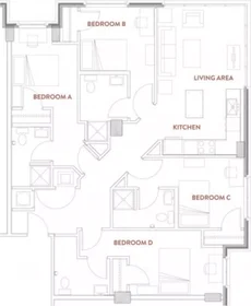 Habitación privada en East Huron Street, imagen 1 de 44