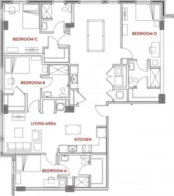 Habitación privada en East Huron Street, imagen 1 de 10