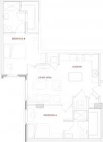 Habitación privada en East Huron Street, imagen 1 de 10